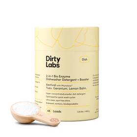 Dirty Labs 850018918152 Dishwasher Detergent And Booster Aestival Scent 48 Loads 1 Lb Ultra Cl