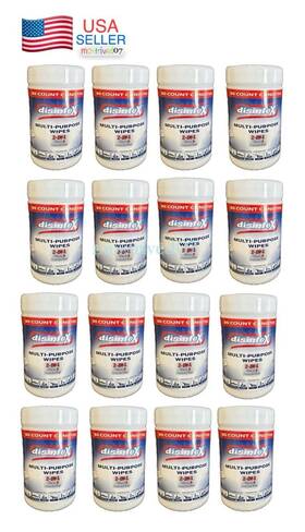 Disinfex 840193111318 16 Multi Purpose Surface Cleaning Wipes Clean And Deodorize Bleach Free 80 Counts
