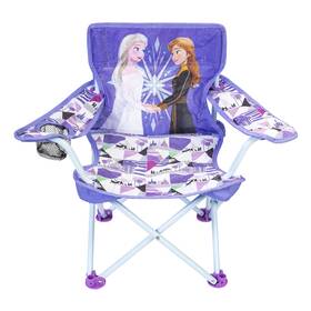 603731-1soc Disney Frozen Kids Chair Foldable For Camping Sports Or Patio With Carry Bag Toddlers 24m