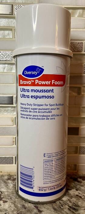 94966769 Diversey Inc. Bravo Power Foam Floor Stripper 23 Oz. -new Qty 2 Cans