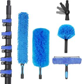 Doben 705353736810 30 Foot High Ceiling Duster Kits With 4.7-24 Ft Carbon Fiber Extension Pole Fea