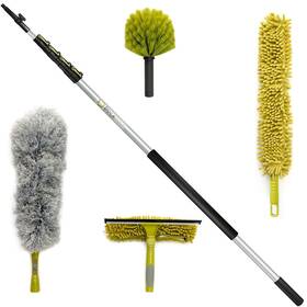 Docazoo 810100660352 Doca Cleaning Kit And Window Washing With 6-24 Ft Telescoping Extension P