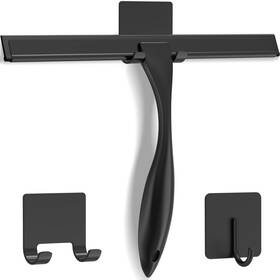 Docrok 785034357121 All-purpose Stainless Steel Shower Squeegee For Doors With 2 Adhesive