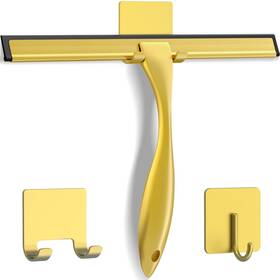 Docrok 785034357145 All-purpose Stainless Steel Shower Squeegee For Doors With 2 Adhesive