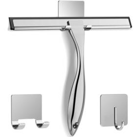 Docrok 785034357152 All-purpose Stainless Steel Shower Squeegee For Doors With 2 Adhesive