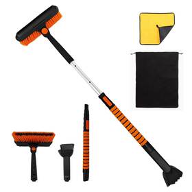Dokkome 717352847664 40 Inch Snow Brush And Ice Scraper For Car Windshield 180 Pivoting B