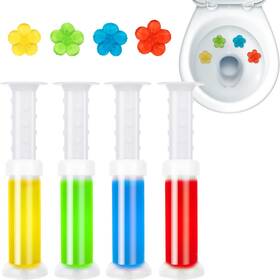 Dongpei 445042620657 Toilet Gel Stamp 4pcs/36 Count Flower Fragrance Bathroom Deodorizer Bowl Cleane