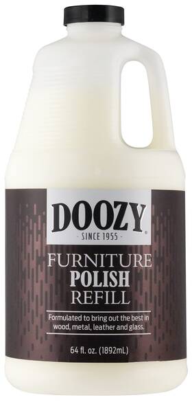 Doozy 767785000648 64 Oz Furniture And Cabinet Polish For All Wood Metal Leather Glass - Oak