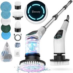 Dovety 313018019064 Electric Spin Scrubber Cordless Cleaning Brush Shower 8 Replaceable