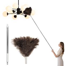 X001 Dovorsy Ostrich Feather Duster Pole 28 To 72 Inch Extendable Used For