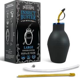 Dr. Killigans 638632256542 Large 14oz Insect Buster Bulb Duster With Funnel Eco-friendly Pest Applicator