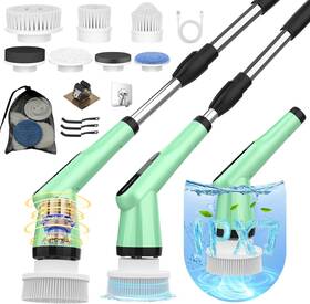 Dreazu 726084291928 G2-electric Spin Scrubber - Ipx7 Waterproof 12-in-1 Shower Cleaner Brush Retrac