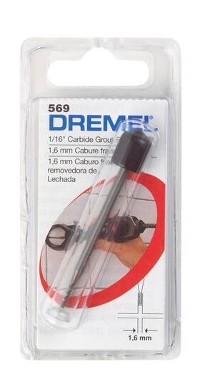 Dremel 080596011970 1/16 Inch X1-1/2 High Speed Steel Grout Removal Bit
