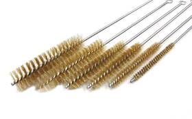 Driak 709327214113 6 Pcs 8-25mm Diameter Brass Wire Tube Brush Cleaning Tool