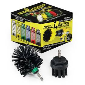 43237-2 Drillbrush Industrial Ultra Stiff Nylon Brush - Bbq Grill Cleaning Supplies Rust And H