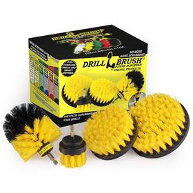 Drillbrush 700425598846 Shower Scrubber Cleaning Brush Set - Nylon Power Tile And Gr