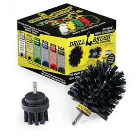 Drillbrush 713289836061 Industrial Spin Scrubber For Drill Set Ultra Stiff Nylon Brush Bbq Gril