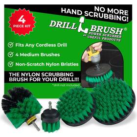 Drillbrush 782948747482 Kitchen Drill Brush Set - Powered Cleaning Tools For Stainless Steel Si