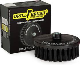 7in-l-k-t-db Drillbrush Concrete Brush - Scrub For Rotary Polisher 7 Inch Black Ultra Stiff W