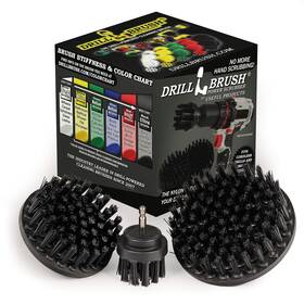K-s-542-qc-db Drillbrush Ultra Stiff Drill Powered Cleaning Brush Set - Heavy Duty Industrial Stripp Inch