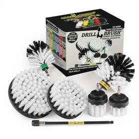 W-542oms-2l-7x-qc-db Drillbrush Drill Brush Ultimate Automotive Cleaning Kit With Extension - Truck Accessori