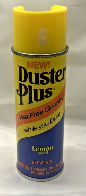 4650000371 Duster Plus 1146v Sc Johnson Lemon Scent 1984 Aerosol Colorful Spray Can Prop