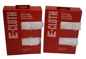 E-cloth 854277005349 Flexi-edge Floor And Wall Duster Replacement Head End 2 Pack