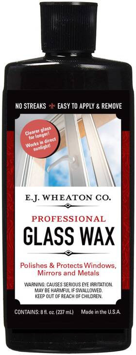 E.j. Wheaton Co. 857192008082 Glass Wax Polishes And Protects Windows Mirrors Metal Surf