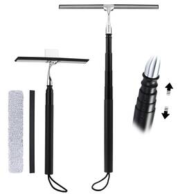 Easq0828 Eahwey 12-51 Telescopic Window Squeegee For High Windows 2-in-1 Cleaning K