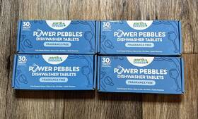 Earth Breeze 850036881001 4 Box Lot Power Pebbles 30 Tabs Each Fragrance-free Dishwasher