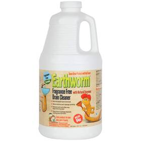 Earthworm 898744001267 Fragrance Free Drain Cleaner - Opener Natural Enzymes Environmentall