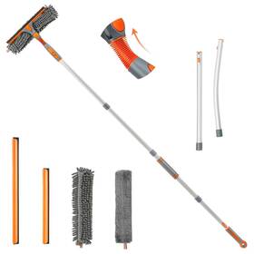 Eazer 722542609700 Squeegee Window Cleaner 2 In 1 Rotatable Cleaning Tool Kit With Elbow/