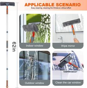 Ea1762-1 Eazer Window Squeegee And Scrubber Combo Tool Attachment Kit Washing