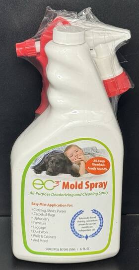 Ec3 851428003155 Mold Spray All-purpose Deodorizing Cleaning 32 Oz Botanically Based