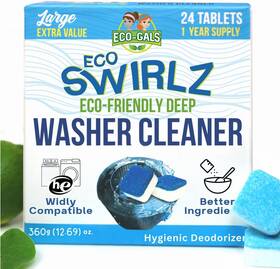 Eco-gals 445040312349 Washing Machine Cleaner And Deodorizing Tablets For Front Top Load Washers Inc
