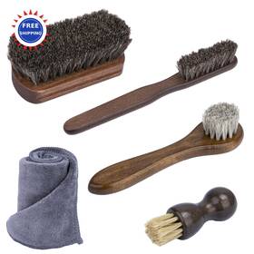 Ecocstm-ucbs-02 Ecocstm Leather Brushes Car Detailing 5 Pcs Horsehair Kit Interior Upholstery Shine