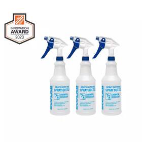 Ecolab 726084543942 32 Oz. Heavy Duty Pro All Purpose Spray Bottle With Adjustable Nozzle 3-pack