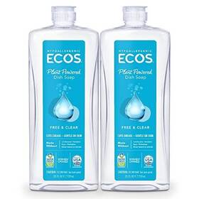Ecos 173164591990 Hypoallergenic Dish Soap Free And Clear 25 Fl Oz Pack Of 2