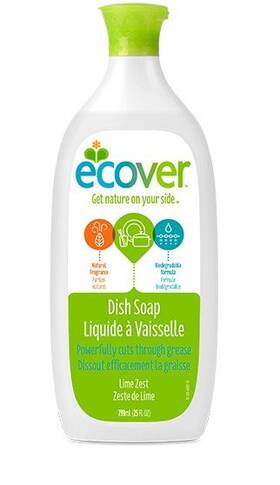 Ecover 728997500074 Liquid Dish Soap Lime Zest 25 Fl Oz