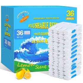Effacera 743811874346 36 Refills Disposable Toilet Bowl Paper Bulk Fresh Flushable For