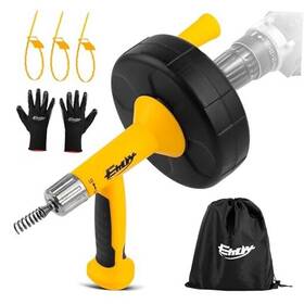 Ed501 Ehdy Drain Augers Clog Remover With Drill Adapter 25 Feet Heavy Duty Flexible