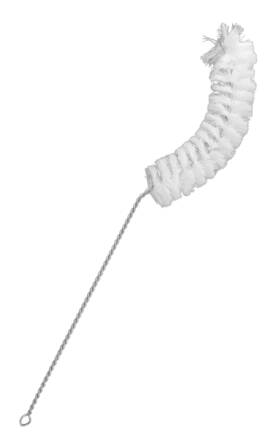 Eisco 849230016326 Curved Flask Cleaning Brush 15 Inch - Twisted Stainless Steel Wire Handle