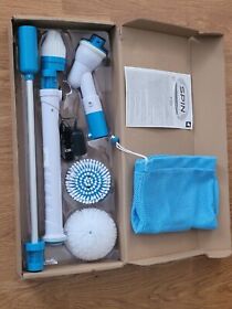 Electric Scrubtastic Rechargeable Cordless Spin Scrubber 3 Head Cleaning Mop New