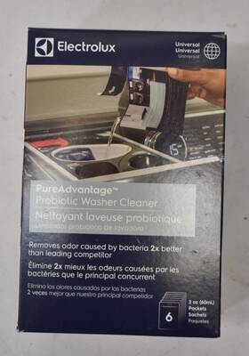 10elprol02 Electrolux Pureadvantage Probiotic Washer Cleaner Deodorizer Descaler 6 Packets