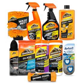 E303898300 Energizer Holdings Inc. Armor All Superior Car Care Cleaning And Wash Kit - 10 Piece Set