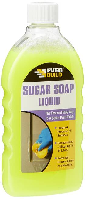 Everbuild 786095026125 Sugar Soap Liquid 500 Ml Evbsoapliq