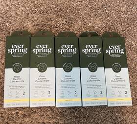 003028364 Everspring Glass Cleaner Concentrate Lemon Mint Refill Sustainable Powder Lot 5