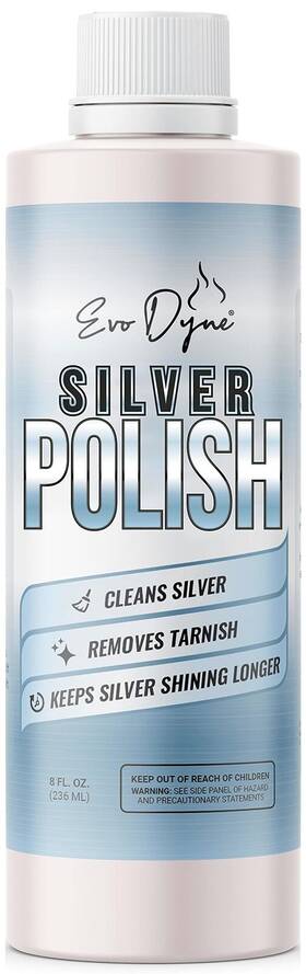 Evo Dyne 728040037656 Silver Polish Cleaner 8-oz Bottle Made In The Usa Jewelry