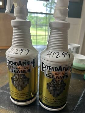 Extend A Finish 707222020129 Chandelier Cleaner 32oz Spray Bottle Crystal Glass - Full