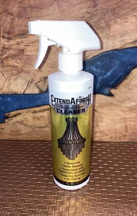 Extendafinish 707222020068 Extend A Finish Chandelier Cleaner 16 Oz Spray Bottle Crystal Glass 70% Full